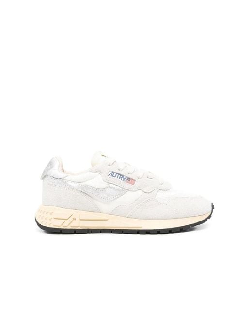 Autry White Reelwind Low Leather
