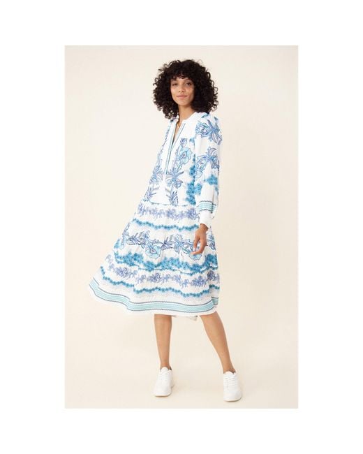sachin and babi light blue dress Megan Jersey Dress in GREEN PRINT main image 1