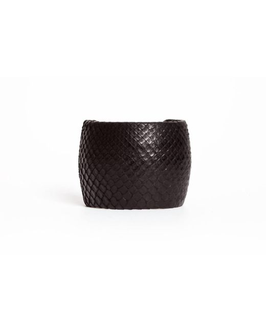 Avenue Chic Black Python Cuff