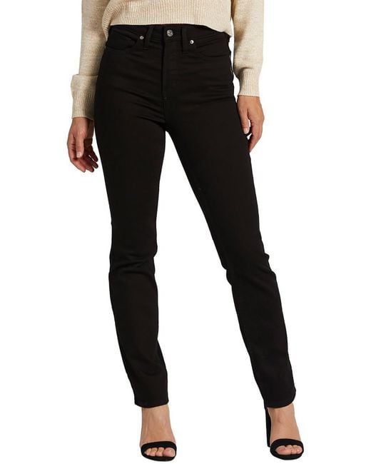 Silver Jeans Co. Black High Rise Infinite Fit Straight Leg Jeans