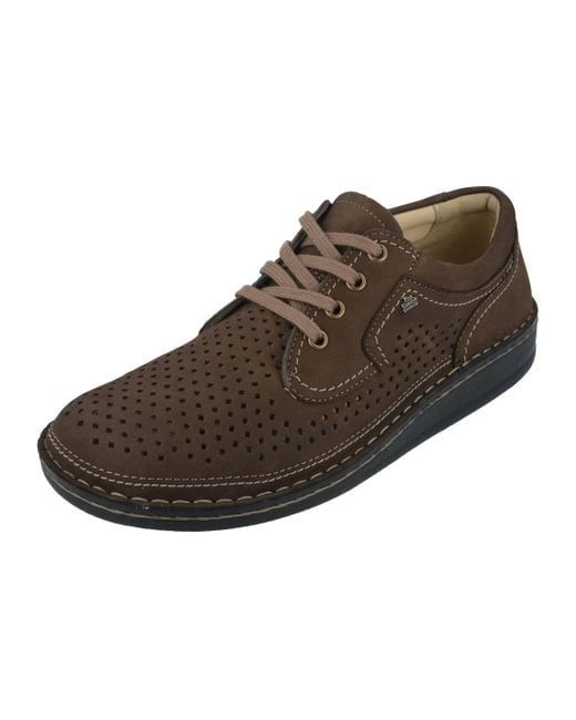 Finn Comfort Men's Brown Baden Lace-Up Shoes