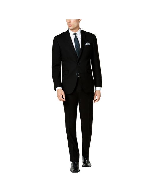 Kenneth Cole Black 2Pc Professional Two-Button Suit for men