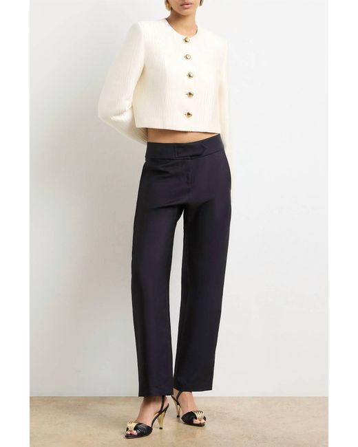Brandon Maxwell Blue Ryder Box Jacket