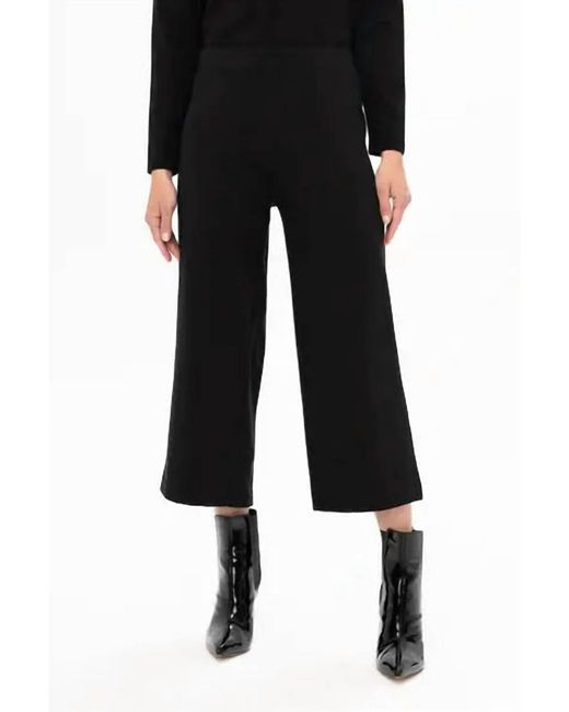 Renuar Black Pull On Gaucho Pant
