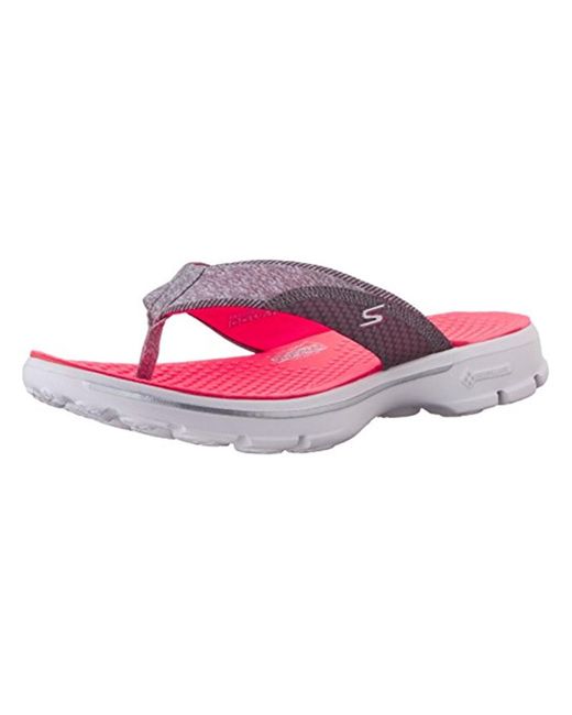 Skechers Pink Pizazz Thong Slides Flip-flops