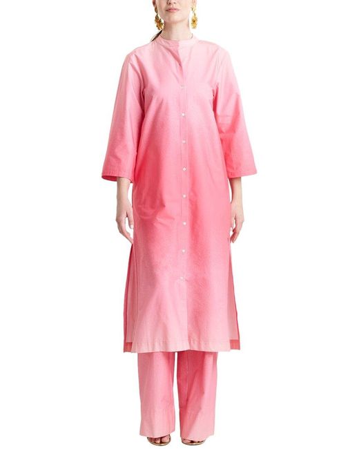 Natori Pink Mandarin Tunic