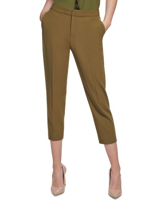 Tommy Hilfiger Stretch Suitseparate Cropped Pants in Green Lyst