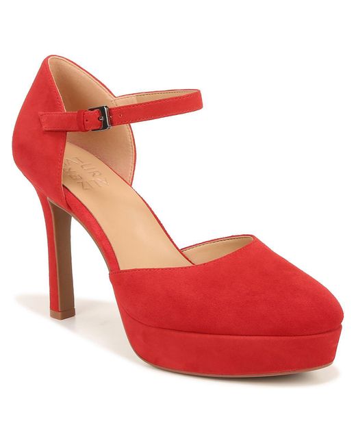 Naturalizer Red Crissy Padded Insole Stilettos Platform Heels