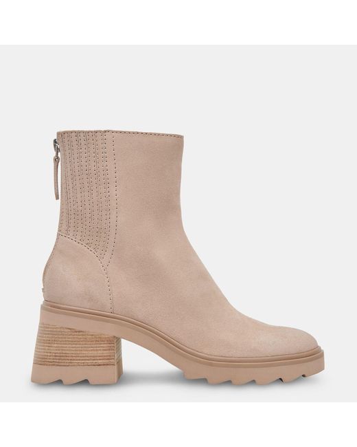 Dolce Vita Brown Martey H2o Wide Boots Taupe Suede