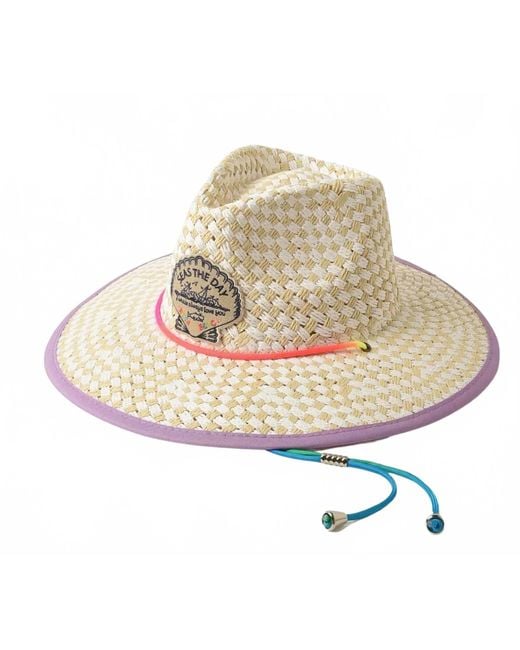 Freya Metallic Lifeguard Raffia Hat