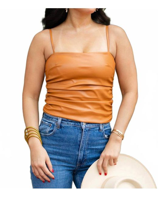 BuddyLove Blue Jolee Squareneck Sable Top