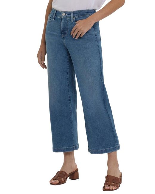 NYDJ Blue Teresa Heyburn Wash Wide Leg Jean
