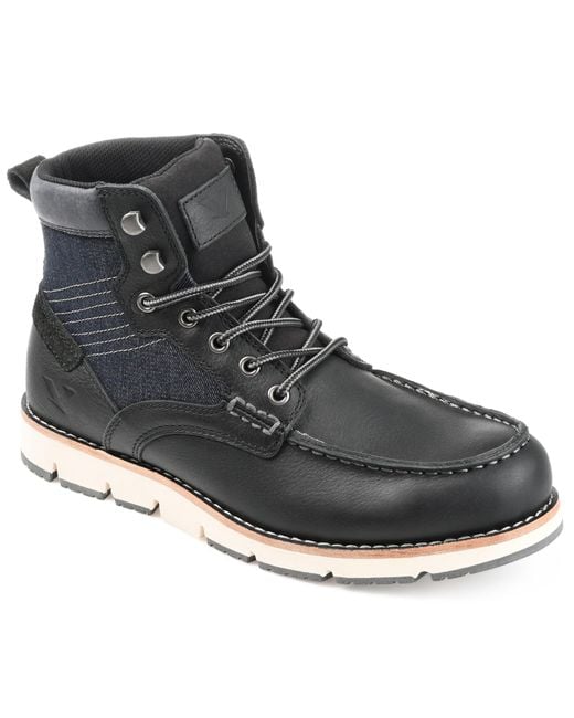 Territory Black Mack 2.0 Cap Moc Toe Ankle Boot for men