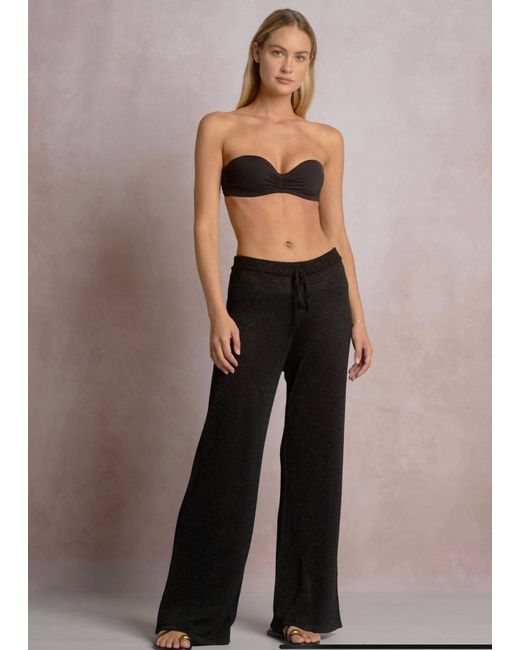 Elan Black Drew Drawstring Pants