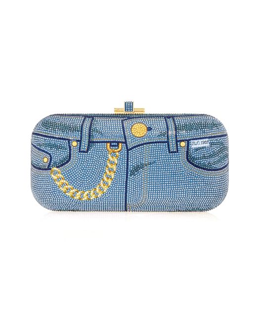 Judith Leiber Blue Long Slide