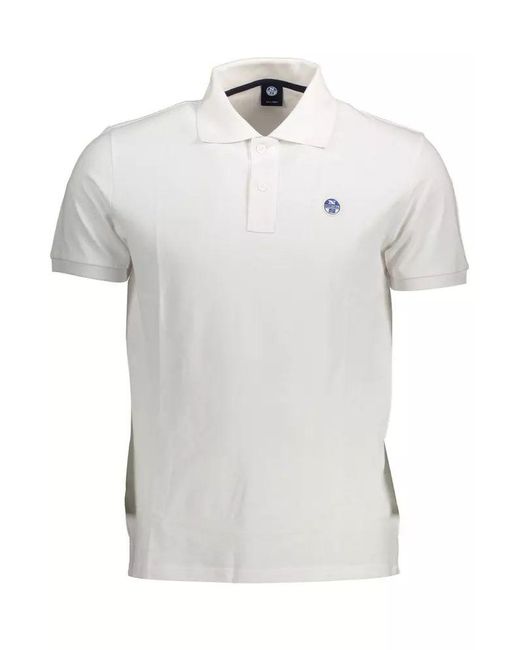 North Sails White Cotton Polo Shirt for men