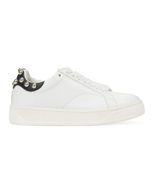 Lanvin White Ddb0 Avec Studs Sneakers