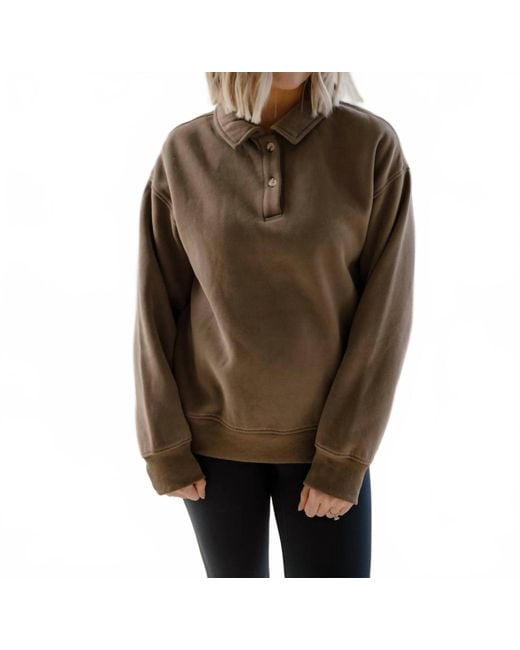Thread & Supply Brown Arizona Top