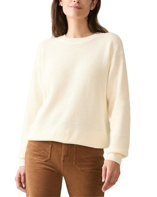 Faherty Sunwashed Crew Tee in White main image 0