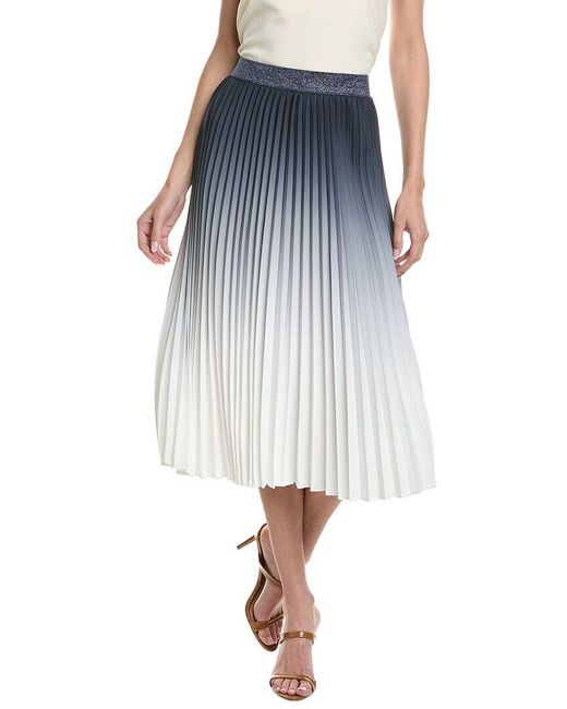 Nanette Lepore Blue Ombre A-line Skirt
