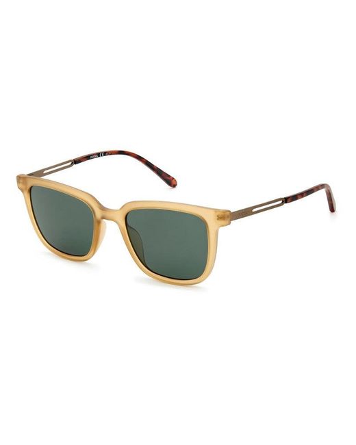 Fossil Blue 54mm Honey Gold Sunglasses for men