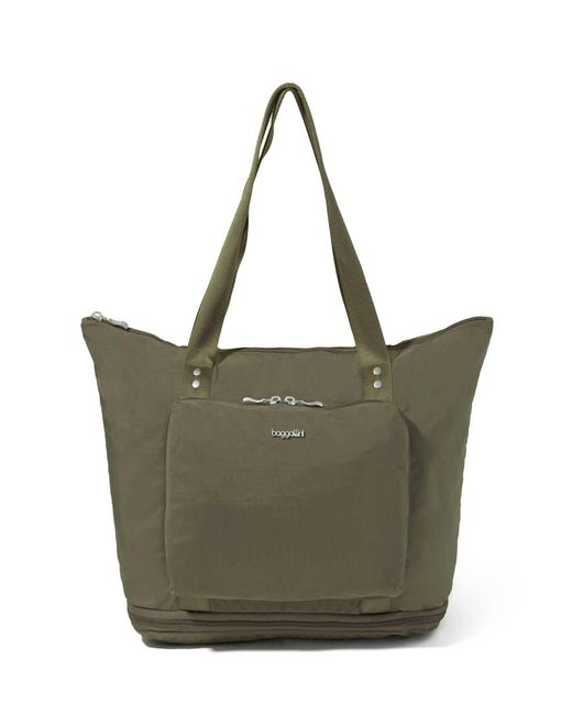 Baggallini Green Carryall Packable Tote