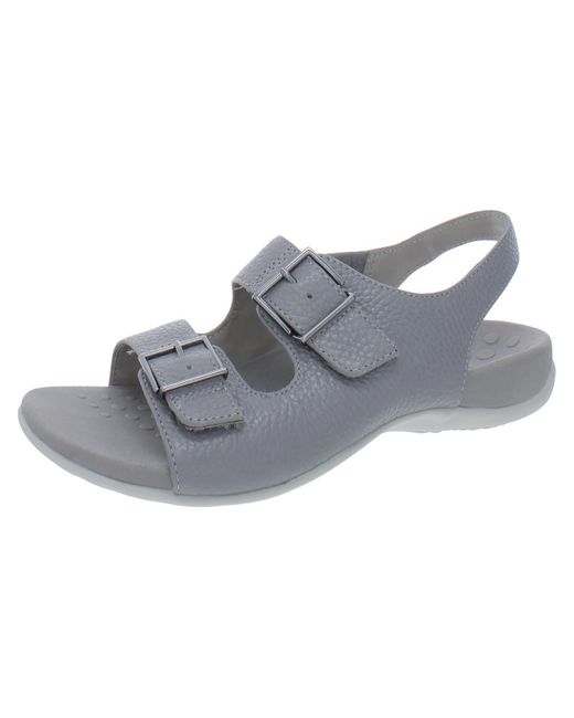 Vionic Gray Albie Leather Casual Sport Sandals