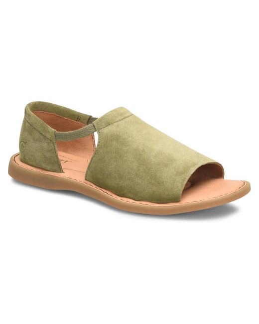 Born Natural Cove Modern Leather Open Toe Slip-on Shoes