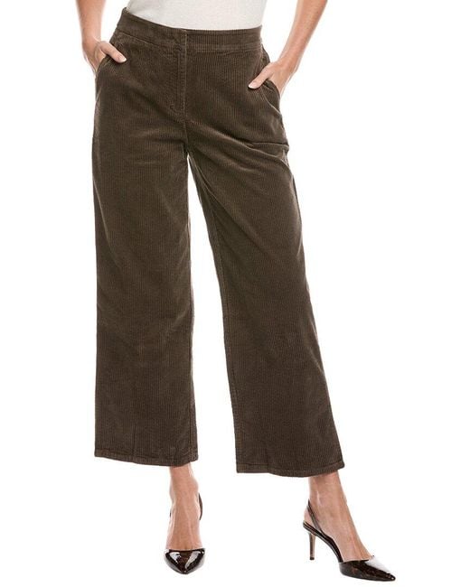 Eileen Fisher Brown Petite Corduroy Wide Leg Pant