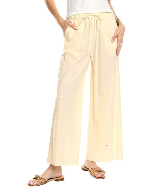 Estellina Natural Solid Pant