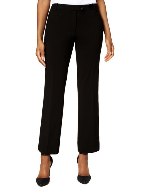 Calvin Klein Black Cropped Modern Fit Dress Pants