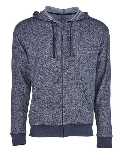 Next Level Blue Pacifica Full-Zip Hoodie for men