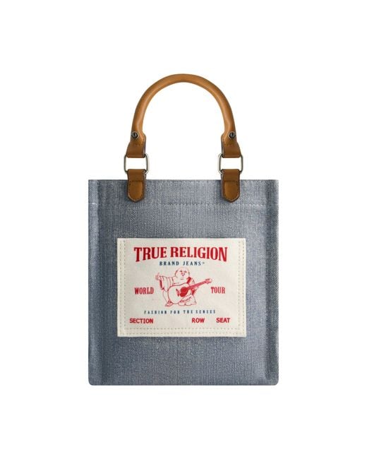 True Religion Blue Tote Bag