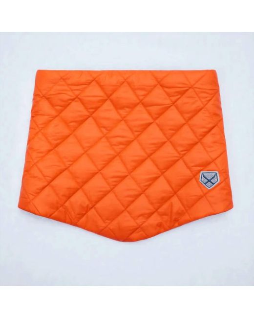 Powder Puff Collection Orange Pullover Quilted Pullover Neck Warmer