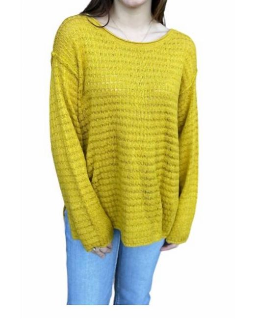 Bibi Yellow Calling On You Sweater
