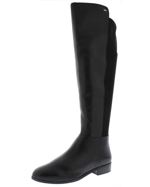 MICHAEL Michael Kors Black Bromley Leather Tall Over-the-knee Boots