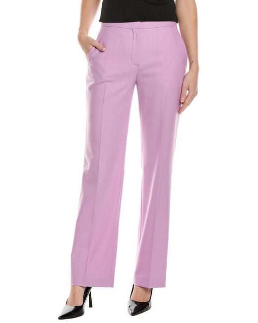 Maje Women's Pink Wool-Blend Pant