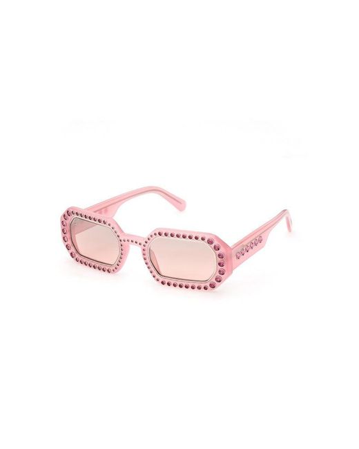 Swarovski Pink 48 Mm Sunglasses 5636336