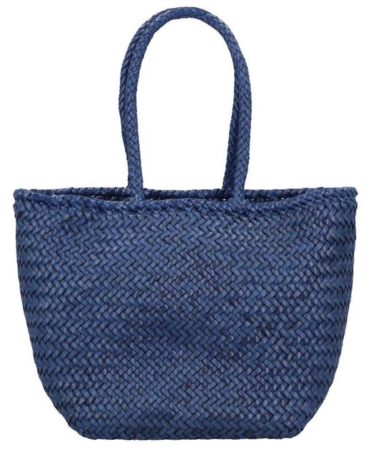 Dragon Diffusion Blue Grace Small Leather Tote