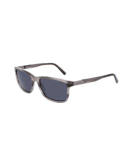 Nautica Blue Rectangle Sunglasses for men