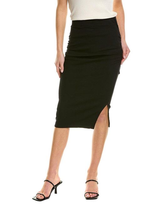 Michael Stars Black Rae Midi Skirt