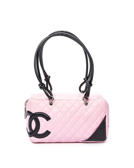 Chanel Pink Cambon Ligne Bowler