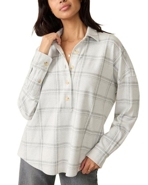 Faherty Brand Gray Legend Montana Sweater Pullover
