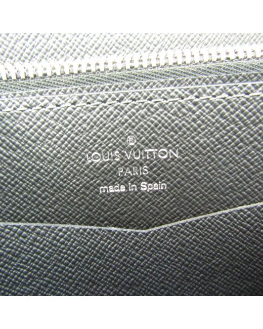 Louis Vuitton Gray Zippy Xl Leather Wallet (pre-owned) for men