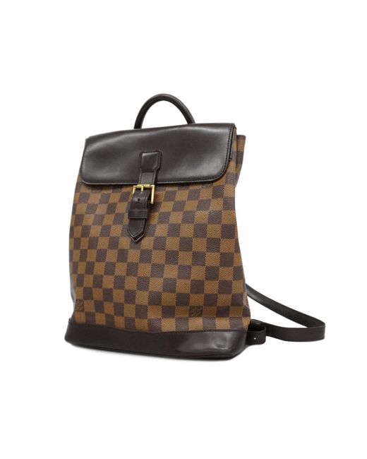 Louis Vuitton Brown Soho Canvas Backpack Bag (pre-owned)