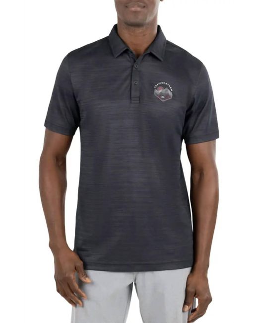 Travis Mathew Black Spelunk Polo for men
