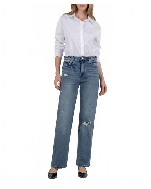 Kut From The Kloth Blue Sienna High Rise Wide Leg Jean