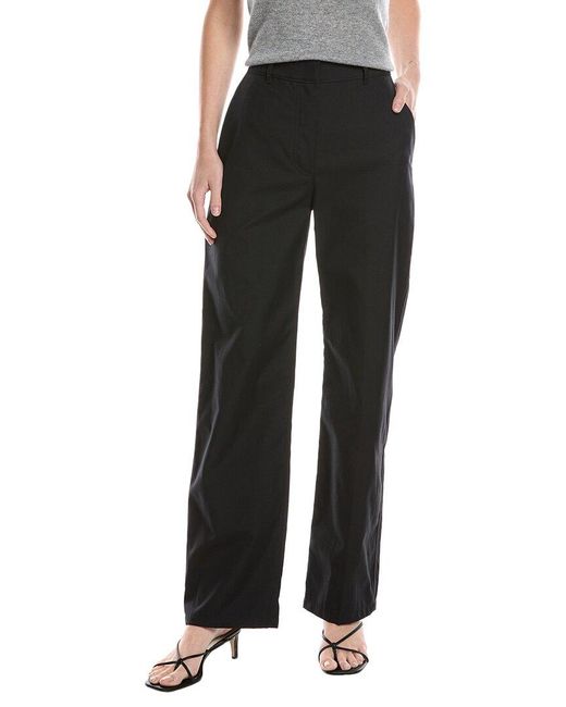 Theory Black Wool-blend Pant