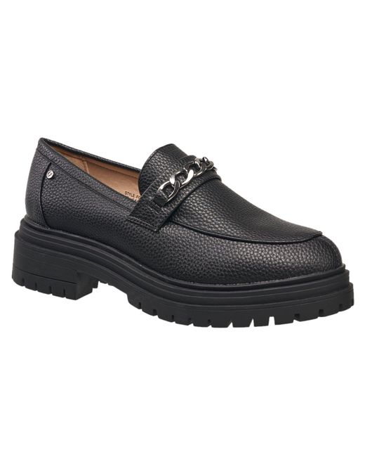 French Connection Black Tatiana Slip-on Loafers
