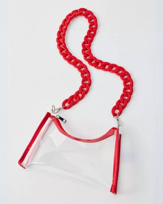 Daytrip Red Emily Stadium Clear Bag